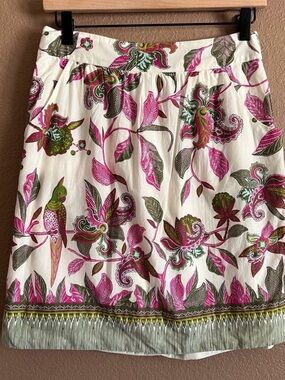 Anthropologie Edme & Esyllte Mini Floral Pattern Skirt Size XS